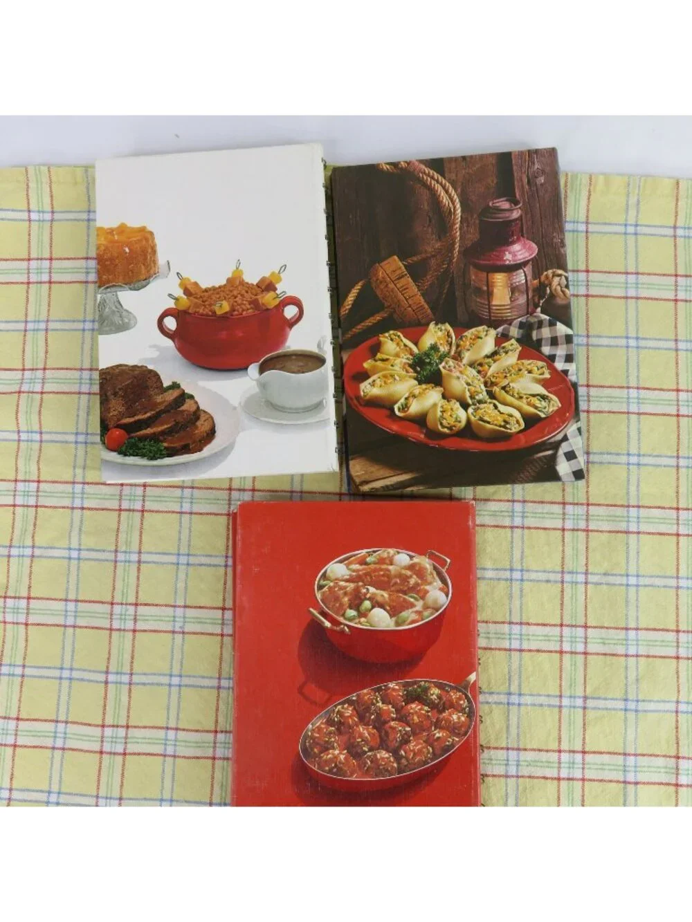 Lot of 3 Campbell Cookbooks Soup Main Dishes Quick Meals Spiral Bound Cook Book